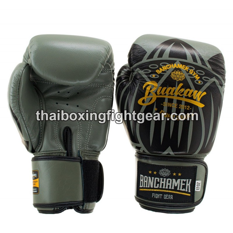 Buakaw Banchamek Muay Thai  Boxhandschuhe "BGL-UL1 Grey" | Thaibox Handschuhe