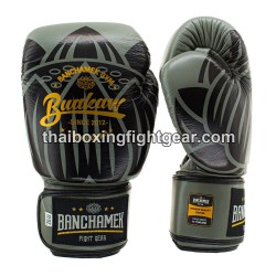 Buakaw Banchamek Muay Thai  Boxhandschuhe "BGL-UL1 Grey" | Thaibox Handschuhe