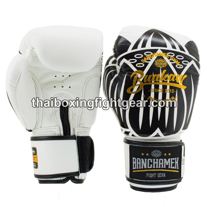 Buakaw Banchamek Muay Thai  Boxhandschuhe "BGL-UL1 White" | Thaibox Handschuhe