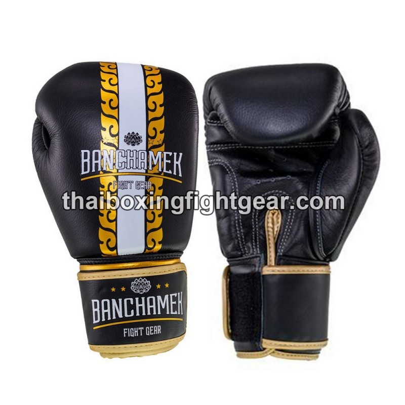 Buakaw Banchamek Muay Thai  Boxhandschuhe "BGL Striker Black" | Thaibox Handschuhe