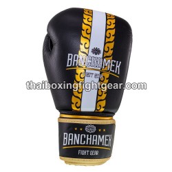 Buakaw Banchamek Muay Thai  Boxhandschuhe "BGL Striker Black" | Thaibox Handschuhe