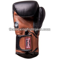 Muay Thai Boxhandschuhe Twins BGVL6  Braun Schwarz | Handschuhe