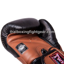 Muay Thai Boxhandschuhe Twins BGVL6  Braun Schwarz | Handschuhe