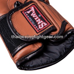 Muay Thai Boxhandschuhe Twins BGVL6  Braun Schwarz | Handschuhe