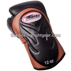 Muay Thai Boxhandschuhe Twins BGVL6  Braun Schwarz | Handschuhe