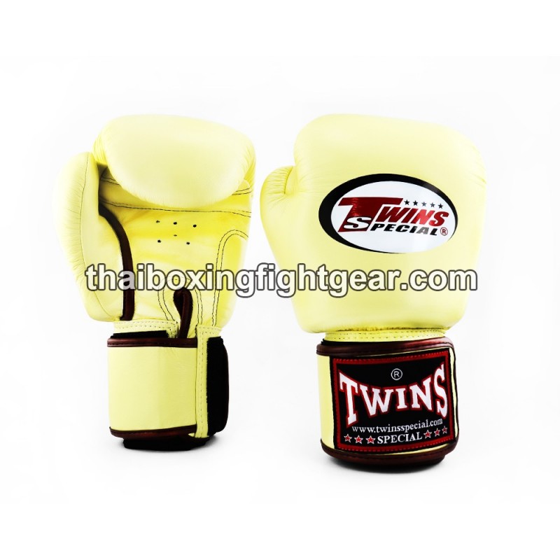 Muay thai Boxhandschuhe Twins BGVL3  Vanila | Handschuhe