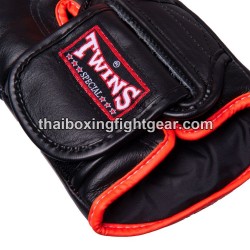 Muay Thai Boxhandschuhe Twins BGVL6 Schwarz Orange | Handschuhe