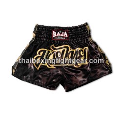 Raja Boxing Muay Thai Boxhosen Classic Schwarz | MuayThai Boxhosen