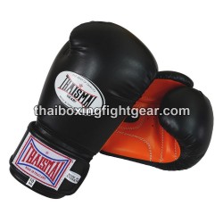 Muay thai Boxhandschuhe Thaismai BG124 Schwarz Orange | Handschuhe