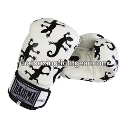 Muay thai Boxhandschuhe Thaismai BG124 "LIZARD" Weiß | Handschuhe