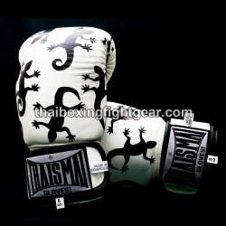Muay thai Boxhandschuhe Thaismai BG124 "LIZARD" Weiß | Handschuhe