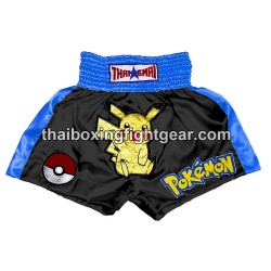 Muay thai shorts Boxhose Thaismai "Pokemon" Schwarz Blau | Box hosen