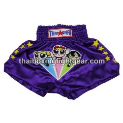 Muay thai shorts Boxhose Thaismai "Powerpuff" Lila | Box hosen