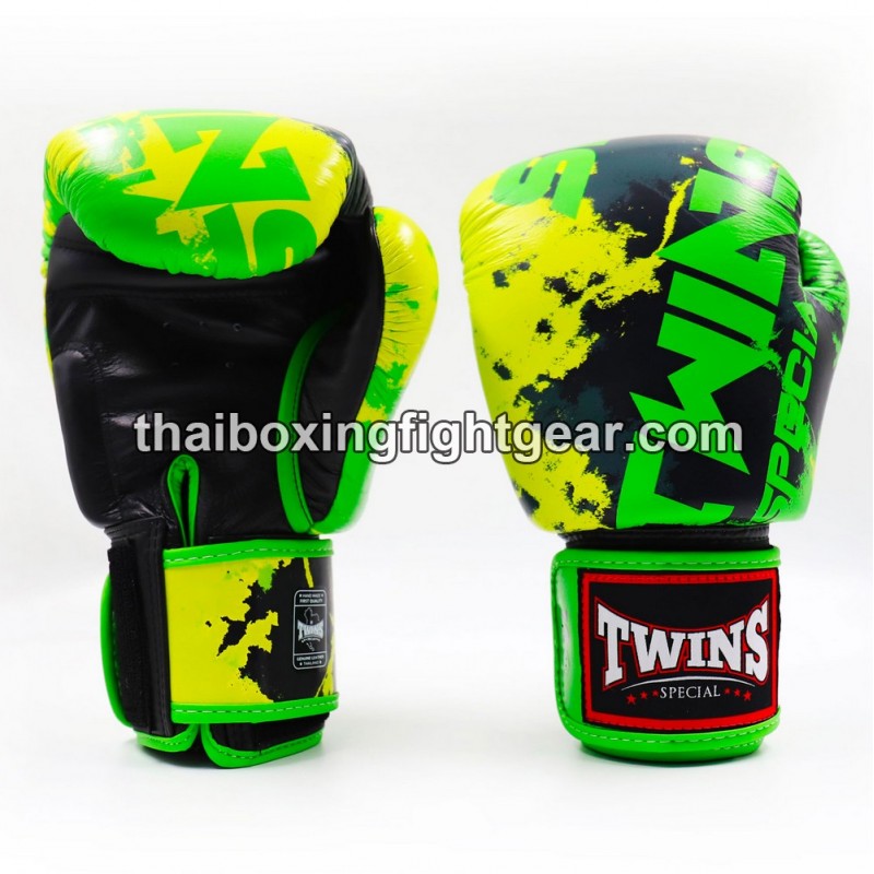 Muay Thai Boxhandschuhe Twins "FBGVL3-61 CANDY GREEN" Twins - 1