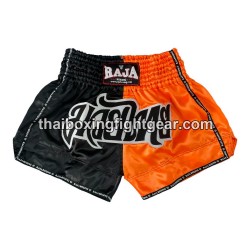 Raja Boxing Muay Thai Boxhosen "Bi-Color Black Orange" Raja - 1