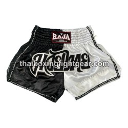 Raja Boxing Muay Thai Boxhosen "Bi-Color Black White" Raja - 1