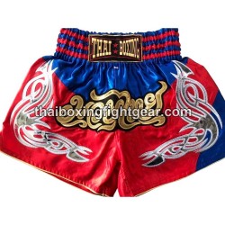 Thaiboxing Boxerhosen Rot und Blau Thai Boxing - 1