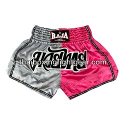 Raja Boxing Muay Thai Boxhosen "Bi-Color Silver Pink" Raja - 1