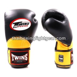 Muay Thai Boxhandschuhe Twins "BGVL11 BLACK YELLOW" Twins - 2
