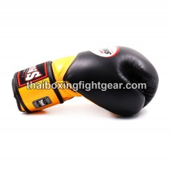 Muay Thai Boxhandschuhe Twins "BGVL11 BLACK YELLOW" Twins - 3