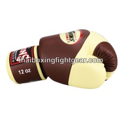 Muay Thai Boxhandschuhe Twins "BGVL13 Darkbrown Vanilla" Twins - 3