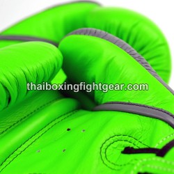 Muay Thai Boxhandschuhe Twins "BGVL3-2TA Green Grey" Twins - 3