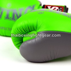 Muay Thai Boxhandschuhe Twins "BGVL3-2TA Green Grey" Twins - 4
