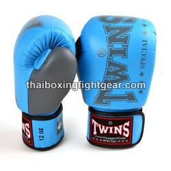 Muay Thai Boxhandschuhe Twins "BGVL3-2TA Light Blue Grey" Twins - 2