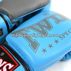 Muay Thai Boxhandschuhe Twins "BGVL3-2TA Light Blue Grey" Twins - 3