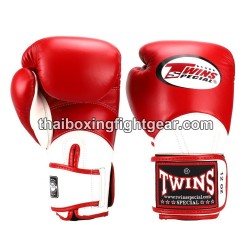Muay Thai Boxhandschuhe Twins "BGVL11 RED WHITE" Twins - 1