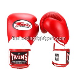 Muay Thai Boxhandschuhe Twins "BGVL11 RED WHITE" Twins - 2
