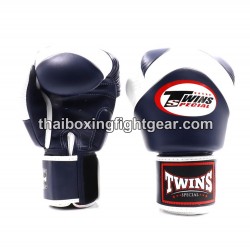Muay Thai Boxhandschuhe Twins "BGVL13 NAVY WHITE" Twins - 1