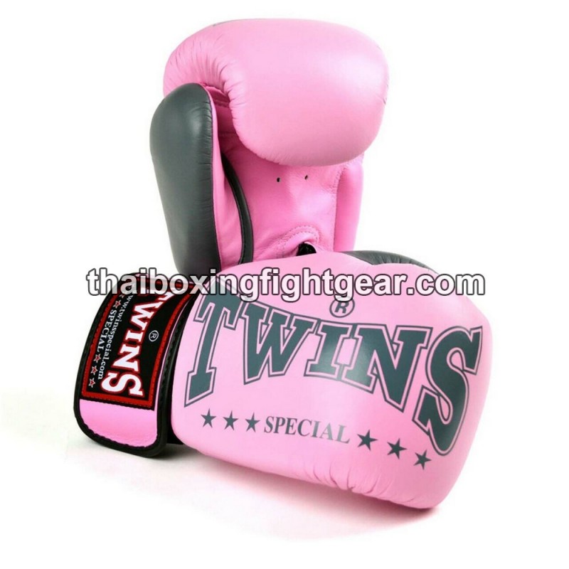 Muay Thai Boxhandschuhe Twins "BGVL3-2TA Pink Grey" Twins - 1