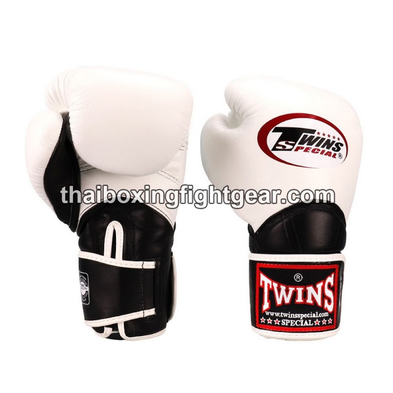 Muay Thai Boxhandschuhe Twins "BGVL11 WHITE Black" Twins - 1