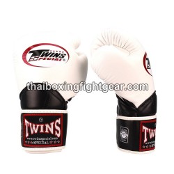 Muay Thai Boxhandschuhe Twins "BGVL11 WHITE Black" Twins - 2