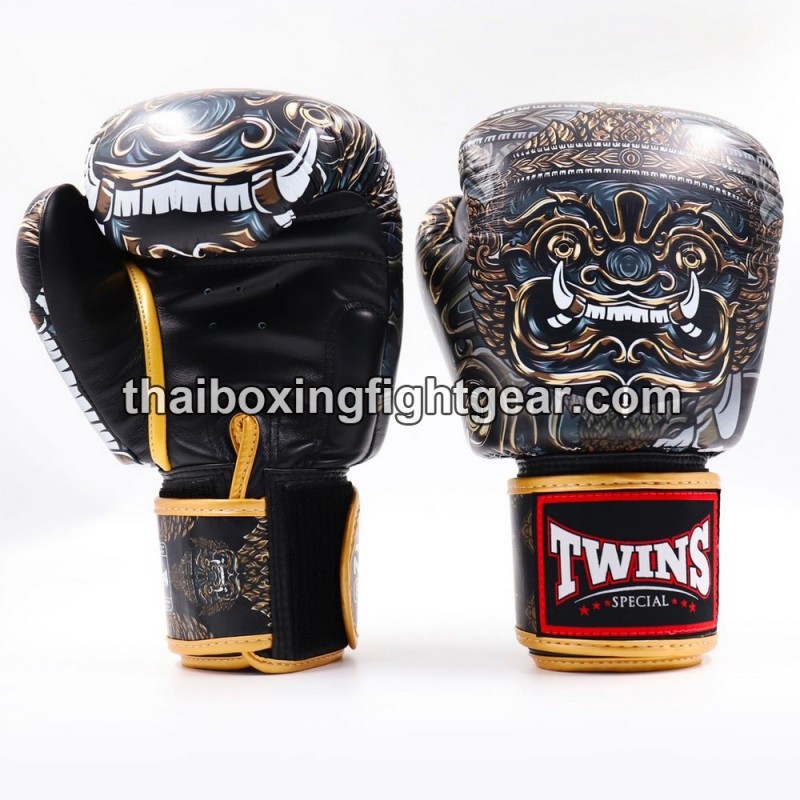 Muay Thai Boxhandschuhe Twins "FBGVL3-63 Yakthai" Twins - 1