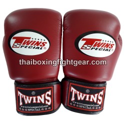 Muay thai Boxhandschuhe Twins BGVL3 Dunkelrot | Handschuhe