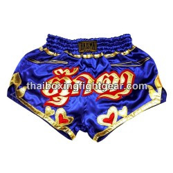 Muay thai shorts Boxhose Thaismai  "Simple Heard Blue" Thaismai - 1