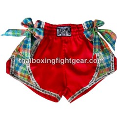 Muay thai shorts Boxhose Thaismai "Ribbon Red" Thaismai - 1