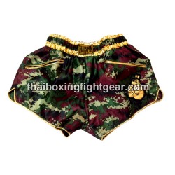 Muay thai shorts Boxhose Thaismai  "FIGHT Camo Gold" Thaismai - 1