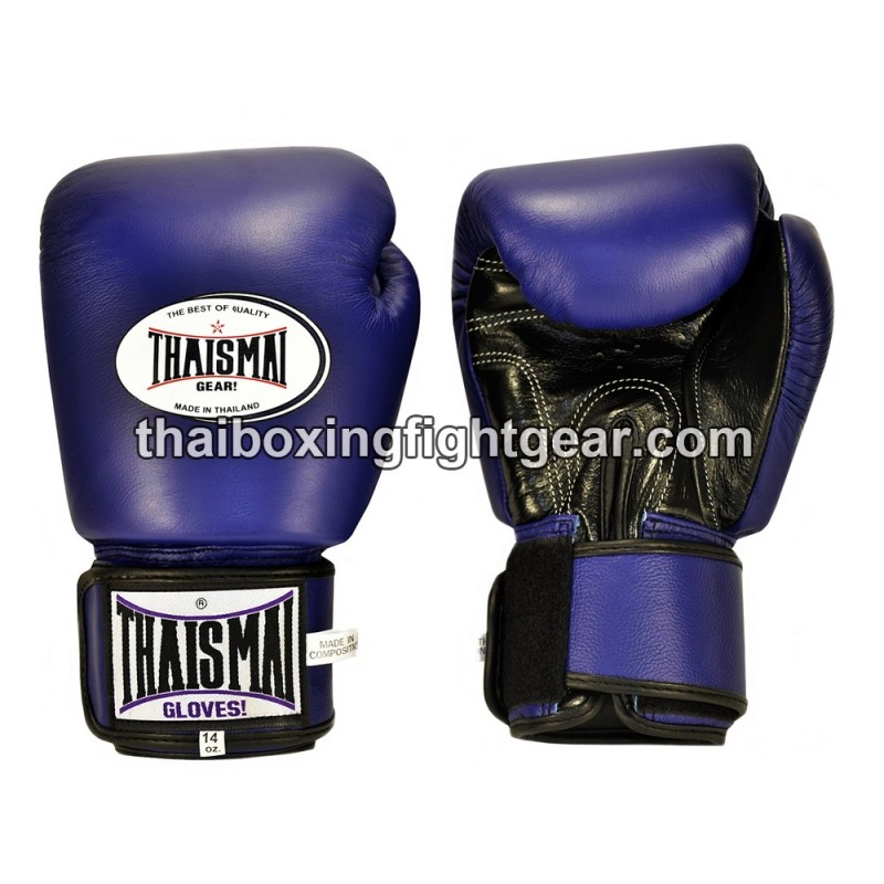 Muay thai Boxhandschuhe Thaismai BG124 "Blue Black" Thaismai - 1