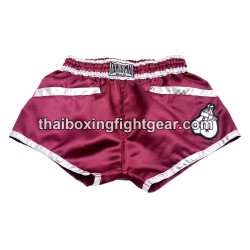 Muay thai shorts Boxhose Thaismai  "FIGHT Dark Red" Thaismai - 1