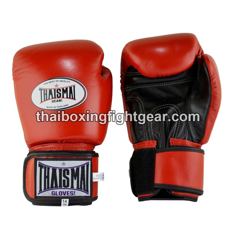 Muay thai Boxhandschuhe Thaismai BG124 "Red Black" Thaismai - 1