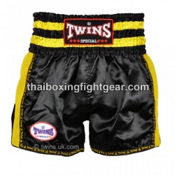 Twins  Muay thai shorts "TWS-924 Black Yellow" Twins - 1