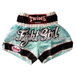 Twins  Muay thai shorts "Fight Girl Sky blue" Twins - 1