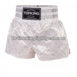 Thaiboxen Shorts Top King TKTBS-211 Weißsilber Top King - 1