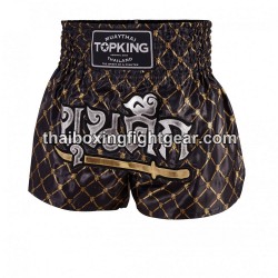Thaiboxen Shorts Top King TKTBS-213 Schwarzes Gold Top King - 1