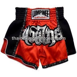 Thai Box Shorts Lumpinee rot / schwarz | MuayThai Boxhosen