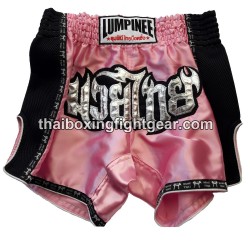 Lumpinee MuayThai Shorts Pink/Schwarz | MuayThai Boxhosen