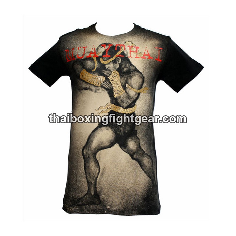 Human Fight Boxen T-shirt "Nudge" Schwarz/Beige | T-Shirts